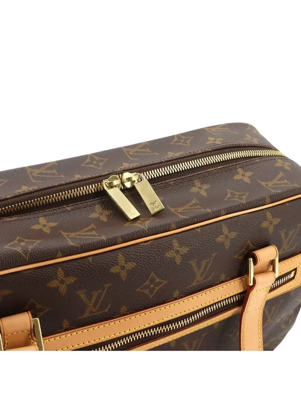 Louis Vuitton Monogram City GM Shoulder Bag Brown Gold Site GM